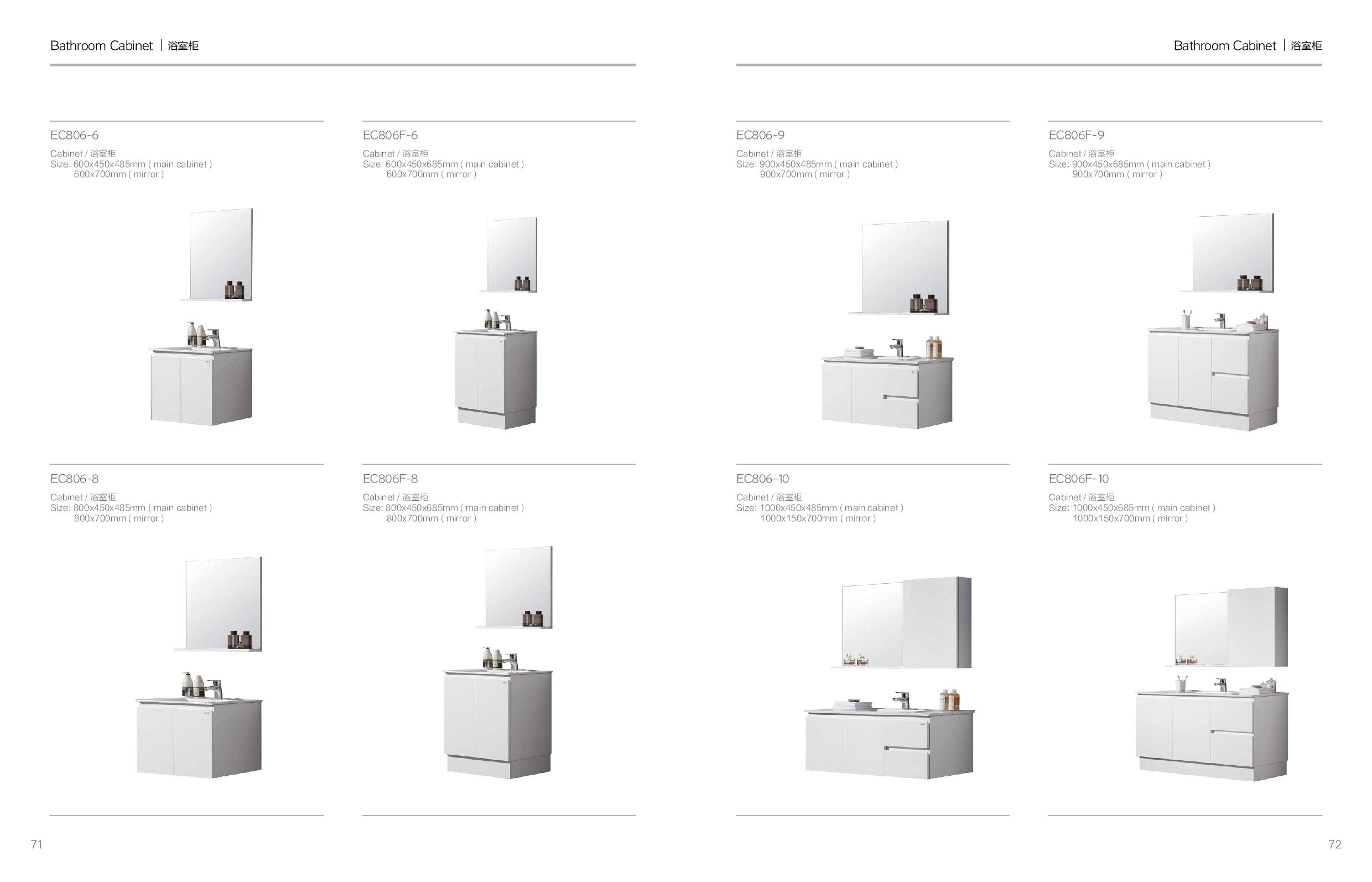 CABINET TOILET BASIN SHOWER SCREEN EM Page 028